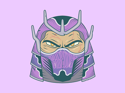 Shredder character illustration vector