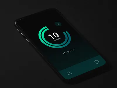 Dribbble Shot dailyui dark data digital gradient minimal mobile app design timer ui ux web webdesign website