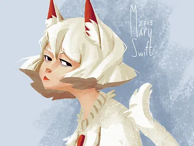 Cat-girl anime art cat cat girl character character design character emotion cute illustration