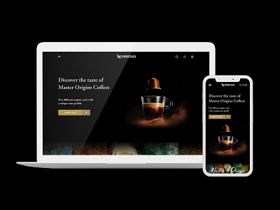 Nespresso website redesign coffee desktop landing page nespresso redesign ui ui design uidesign ux design website