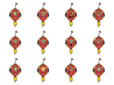 Robot Emoji Set chat cute design dribbble emoji emojiexperts firstshot lovable robot set stickers