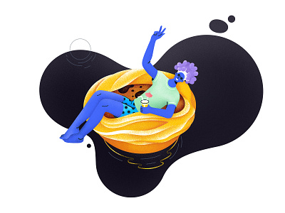 Floating on Pastel de Nata: Illustration aroundlisbon blob donut floater floater grain illustrations illustration lisboa lisbon lisbonsights lisbontour lisbonturist pastel de nata pastry pool pool floater portugal sweets tourism tourist turismolisboa