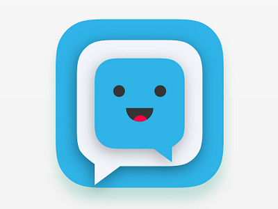 Creative Friend Chat App Icon app app icon app icons appicon chat color colorful creative design dribbble friend icon icon design illustration smile ui vector