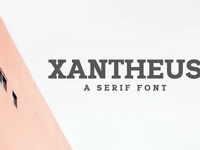 Free Xantheus Serif Font beautiful font creative font free font free serif font logo font serif font