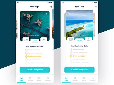 Travel App Home Screen holiday mobile app travel app