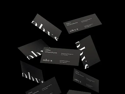 Obys Identity (Business cards) black branding busines card design helvetica identity logo minimal site swiss typography vector