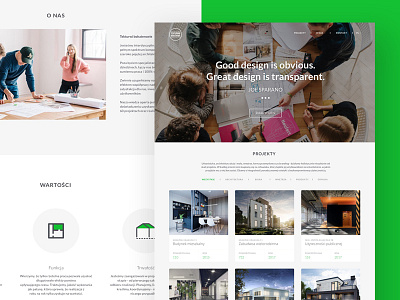Web page for Tekturowi Bohaterowie architechture landing page ui ux design web web design web page