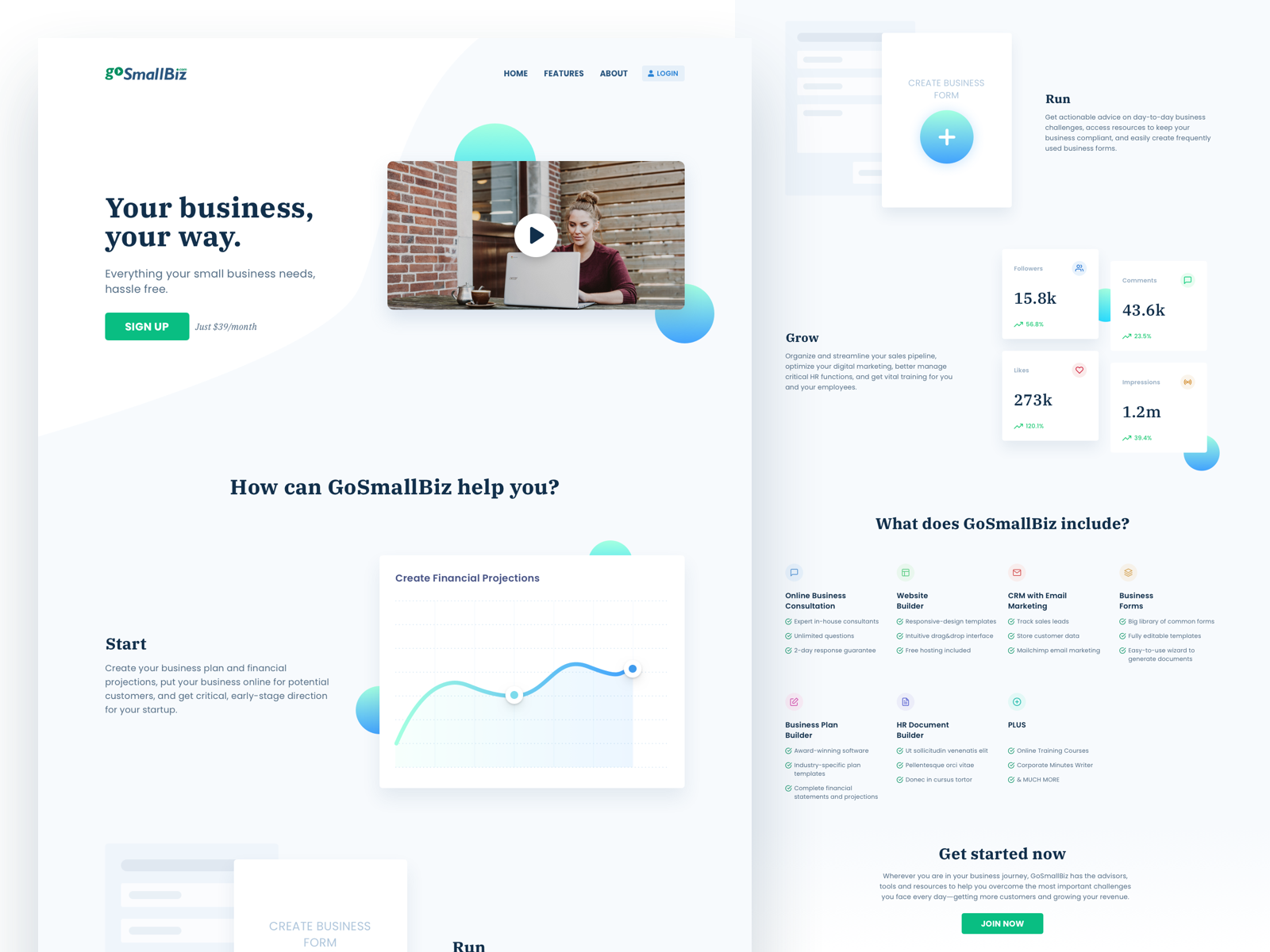 Example of Landing Page Design