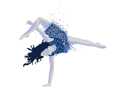 WIP color dance digital dots emotion humans illustration light movement