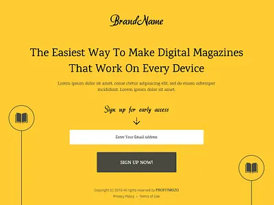 Single Screen Lead Template Design branding marketing tool mockup design popup design splash popup template design ui ux web website