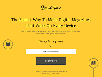 Single Screen Lead Template Design branding marketing tool mockup design popup design splash popup template design ui ux web website