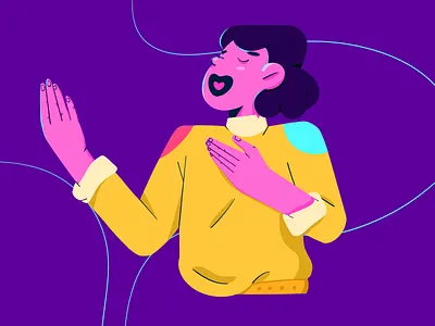 sing color daily illustration sketch