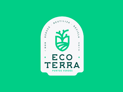 Eco Terra | Branding ai brand branding eco eco friendly illustrator logo mark recycle