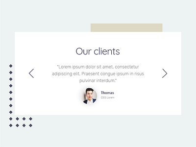 Testimonials 039 adobe xd clear client daily ui dailyui design minimal ui ux web