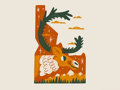 Idaho america boise buck caribou deer idaho mountains reindeer state