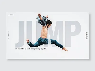 Jump design graphic design illustration inspiration poster poster collection typography ui vector web