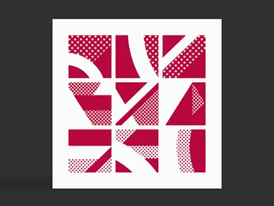 9 tiles - urban landscape architecture bright graphicdesign graphics london maroon screenprinting shapes