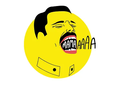 Freddie bohemian rhapsody character art fan art freddie mercury illustration