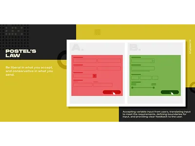 Postel's Law - Laws of UX adobe app appdesign design illustration illustrator laws of ux photoshop product productdesign ui ux
