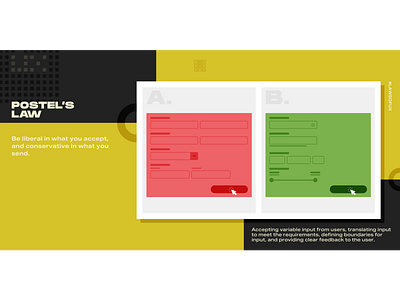 Postel's Law - Laws of UX adobe app appdesign design illustration illustrator laws of ux photoshop product productdesign ui ux