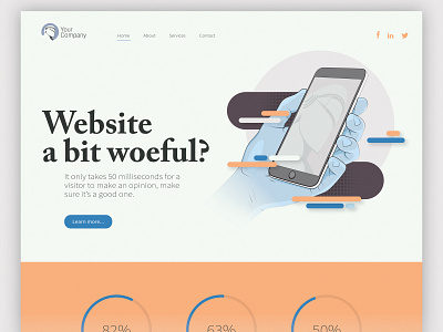 Website Building Advert advert campaign illustraion layout social media web design website