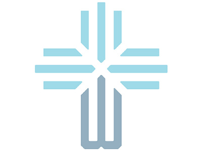Woodside Community Church cross illustrator logo mark