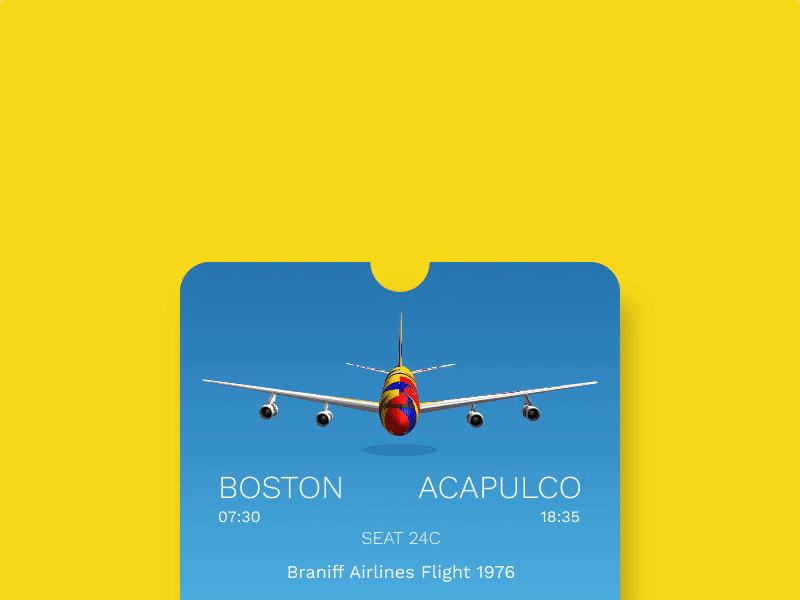 Boarding Pass airplane alexandercalder boarding pass boardingpass calder daily ui daily ui 024 dailyui dailyui 024 dailyui024 dailyui24 flight invision mobile plane studio ticket ui ux wallet