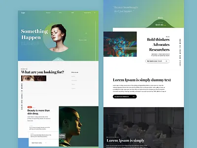 Web design adobe xd animation color design fashion full page gradient graphic landing page ui web webdesign website wireframe