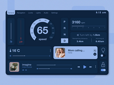 Daily UI Challenge 034 - Car Interface app car car app car interface challenge daily dailyui design ui