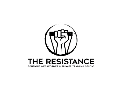 The resistance body building classic logo crossfit fitness gym logo vector vintage logo