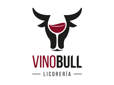 Logo VINOBULL brand bull design logo wine