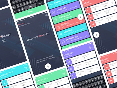 Gym Buddy IOS App Design app buddy design gym ios design ui ux
