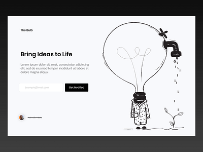 Ideas illustration landing page