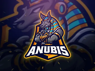Anubis Spoer and Esport Logo anubis black branding cleopatra dog egypt egyptian esport game app gamer gaming gold logo template shield spinx sport logo squad team logo wolf