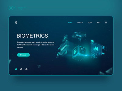 Biometrics artificial intelligence color future ui ux web 原创 向量 插图 设计