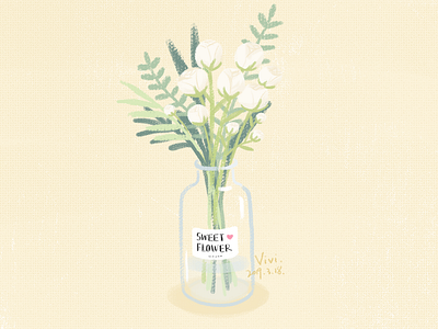 Sweet sweet flowers illustration
