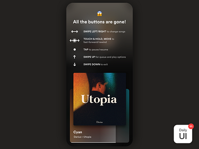 095 Product Tour challenge dailyui dailyuichallenge day95 musicplayer producttour