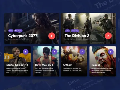 Dashboard Gaming Cards card dashbaord design gaming sketch ui ux video games