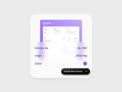 Invoice UI billing clean ui crm currency devdock finance invoice invoice creation money payment saas send invoice software transaction ui ui design web web app web application