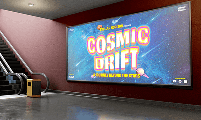 Cosmic Drift – Concept Poster art event graphic design illustrator music photoshop planets poster space stars