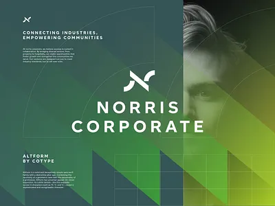 Norris Corporate Direction 4 abstract brand identity branding branding and identity clean design design agency dribbble experiment exploration freelance graphic design identity illustration logo logo design modern tech visual identity visuals