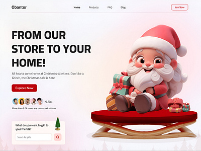 E-commerce home screen design 3d branding graphic design logo ui