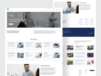 PEI redesign branding clean clean website design healthcare landing page modern simple ui ux