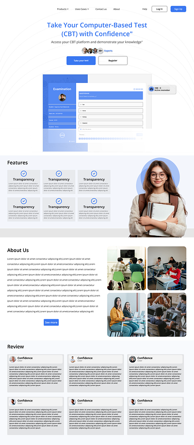 LANDING PAGE illustration ui uiux design for chatting app uiux design for landing page ux