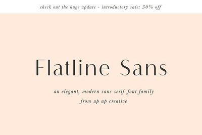 Flatline Sans Complete - 16 fonts branding classic curvy display elegant flatline sans complete font headlines logos modern pretty quotes retro sans serif sexy type typeface typography wedding