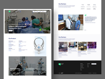 PEI redesign clean design healthcare landing page medical simple ui ux