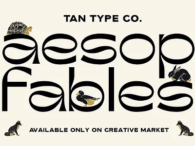 TAN - AESOP FONT art deco font display font display sans display type modern font modern typography vintage font vintage logo