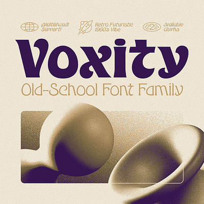 Voxity Old-School Font Family alphabet bold creative design font lettering old school retro type typeface typography ui variable versatile vintage