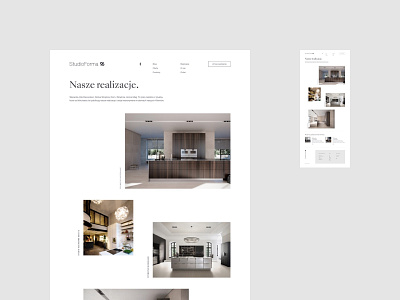 Studio Forma 96 - portfolio page branding interior design minimalistic portfolio premium uidesign web webdesign