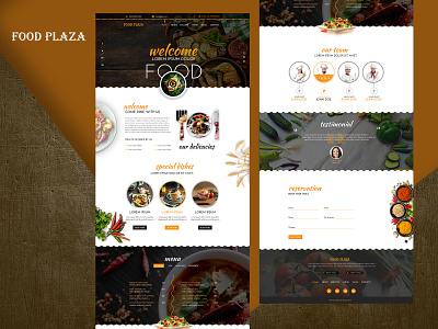 Restaurant branding breakfast design eat flat food illustration logo lunch photoshop restaurant template type typography ui ux vector web website